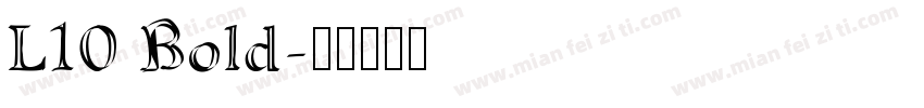 L10 Bold字体转换